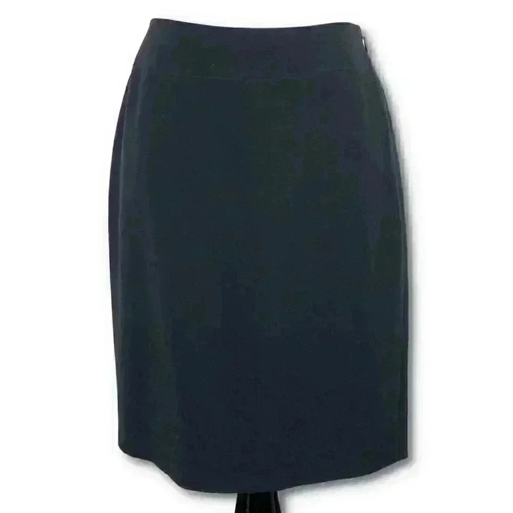 Ann Taylor petites womens skirt size 2P black vintage 90s pencil